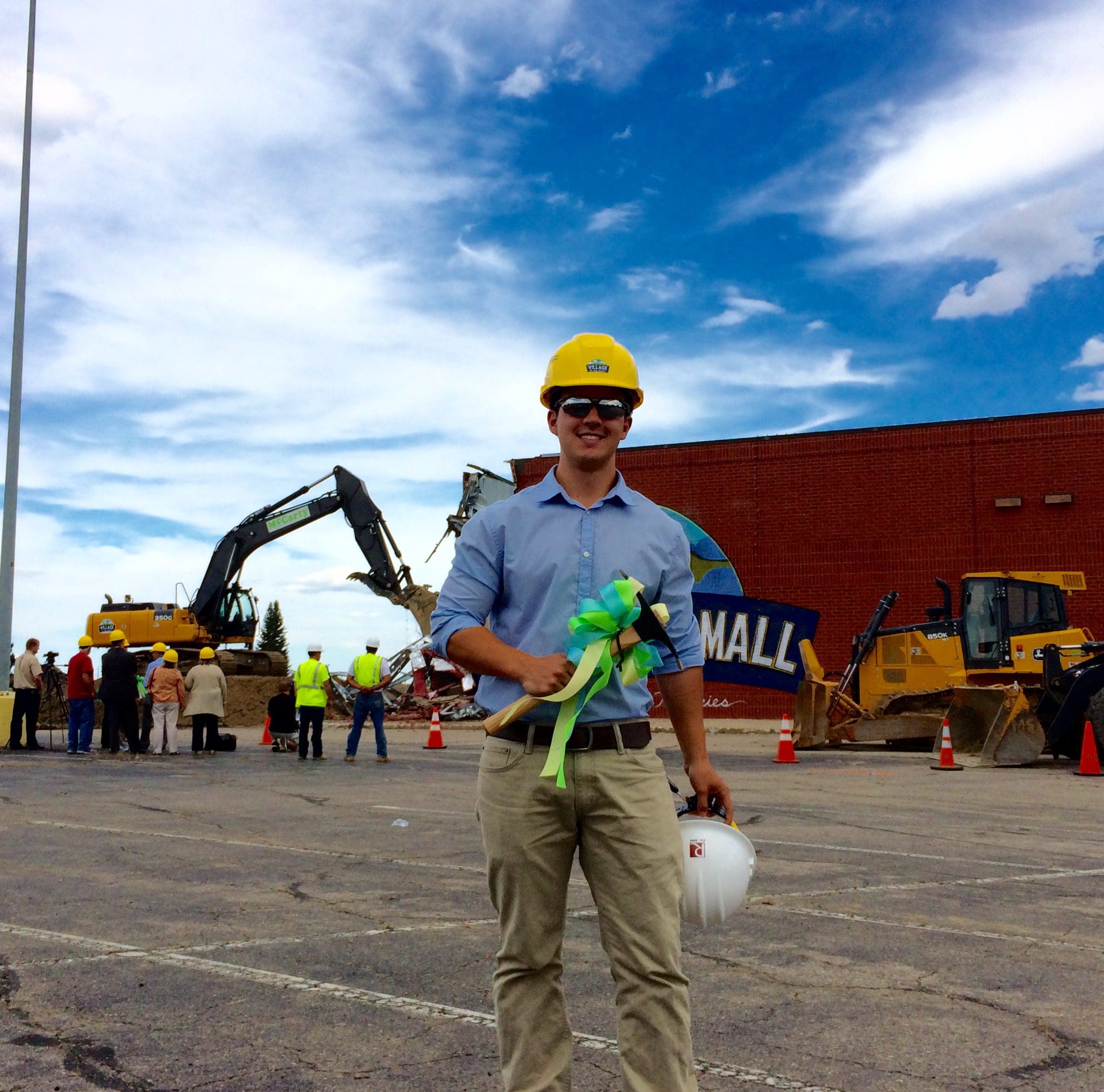 Kevin Johnk at the Ground Breaking Ceremony for Village at the Peaks